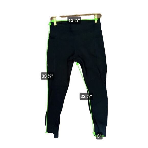 Athleta Excursion Tight Jogger Leggings Women's MP Black Stretch Activewear - Picture 6 of 7